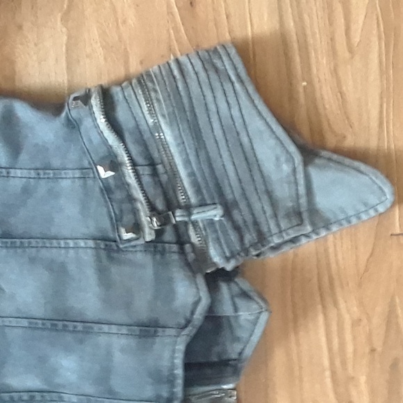 Smokey Gray Biker Jacket - Picture 5 of 5